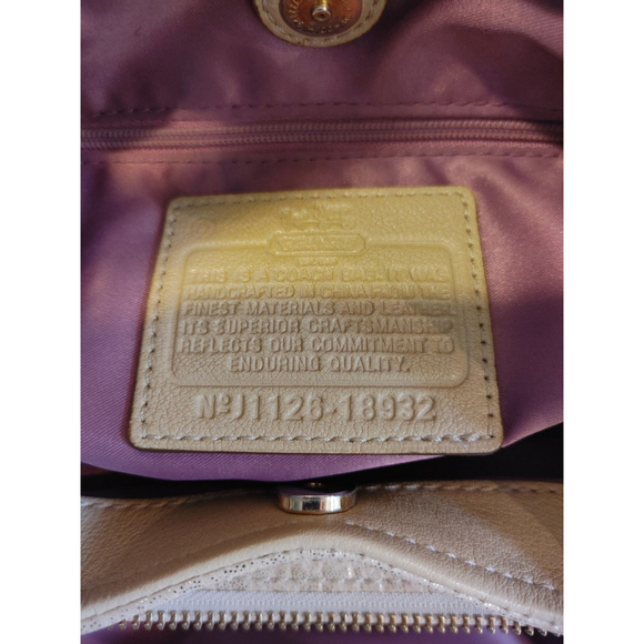 Coach Madison Maggie Hobo Bag/Poppy Wristlet Embossed Leather Metallic Gold W OS - Picture 10 of 10